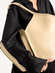 Hereu Studio Cream Calella Distressed Leather Tote - Image 3 of 7