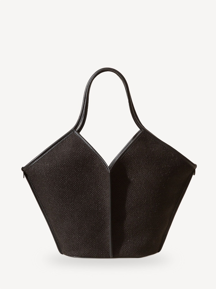 Hereu Studio Black Calella Winter Canvas Tote - Image 1 of 4