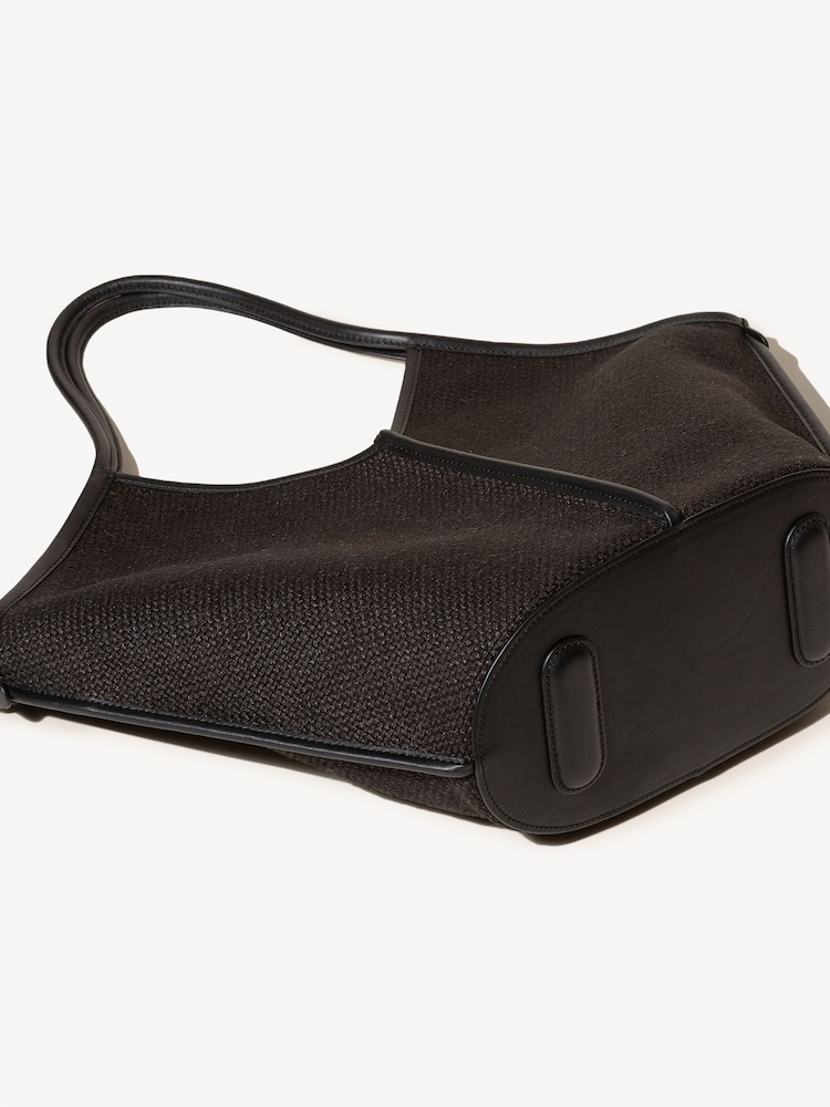 Hereu Studio Black Calella Winter Canvas Tote - Image 2 of 4