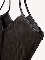 Hereu Studio Black Calella Winter Canvas Tote - Image 3 of 4