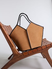 Hereu Studio Brown Calella Distressed Leather Tote - Image 7 of 7