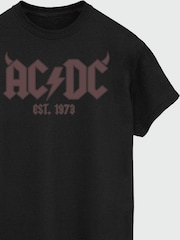 Brands In Black ACDC Horn Logo Men Music T-Shirt - Image 3 of 3