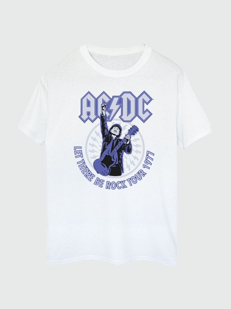 Brands In White ACDC Let There Be Rock Tour Men Music T-Shirt - Image 2 of 3