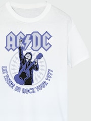 Brands In White ACDC Let There Be Rock Tour Men Music T-Shirt - Image 3 of 3