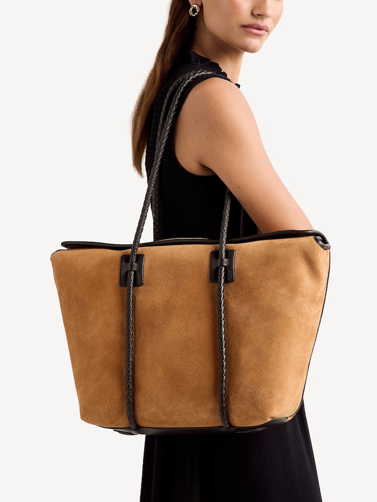 Hereu Studio Brown Forna Suede Tote - Image 2 of 5