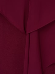 Adrianna Papell Studio Red Crepe And Chiffon Gown - Image 7 of 7