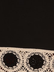 Adrianna by Adrianna Papell Crochet Sheath Midi Black Dress - Image 7 of 7