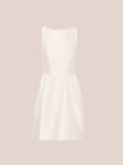 Adrianna Papell Pearl Mikado White Dress - Image 6 of 7