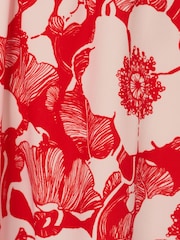 Adrianna Papell Orange Printed Short Dress - Image 7 of 7