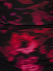 Adrianna Papell Print Mesh Black Dress - Image 7 of 7
