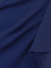 Adrianna Papell Ruffle Crepe Halter Gown - Image 5 of 5