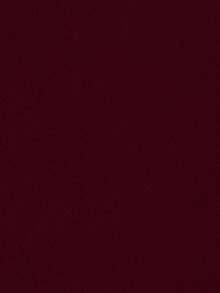 Adrianna Papell Burgundy Red Halter Tuxedo Crepe Dress - Image 7 of 7