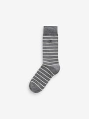 Neutral Stripe Pattern Socks 5 Pack - Image 7 of 8