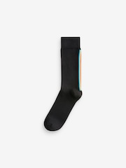 Black Striped Signature Bamboo Socks 4 Pack - Image 3 of 7