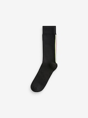 Black Striped Signature Bamboo Socks 4 Pack - Image 6 of 7