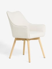 Set of 2 Brushed Weave Oyster Birkley Dining Chairs - Image 5 of 10