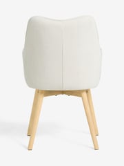 Set of 2 Brushed Weave Oyster Birkley Dining Chairs - Image 7 of 10