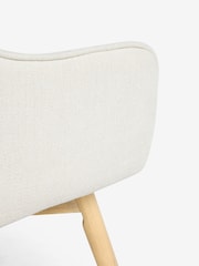 Set of 2 Brushed Weave Oyster Birkley Dining Chairs - Image 9 of 10