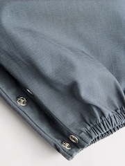 Gris antracita - Conjunto de peto y bodi tejido de algodón 100 % para bebé (0 meses - 2 años) - Imagen 13 de 14
