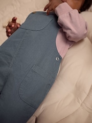 Gris antracita - Conjunto de peto y bodi tejido de algodón 100 % para bebé (0 meses - 2 años) - Imagen 7 de 14