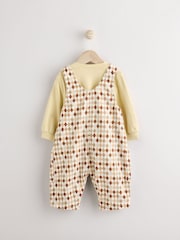 Mineral Harlequin Baby Woven 100% Cotton Dungarees and Bodysuit Set (0mths-2yrs) - Image 4 of 11