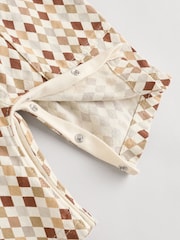 Mineral Harlequin Baby Woven 100% Cotton Dungarees and Bodysuit Set (0mths-2yrs) - Image 9 of 11