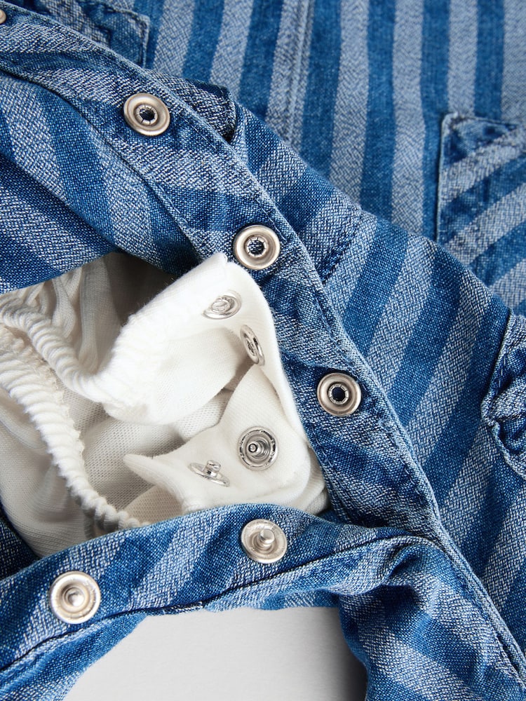 Stripe Baby Denim Dungarees and Bodysuit Set (0mths-2yrs) - Image 10 of 10