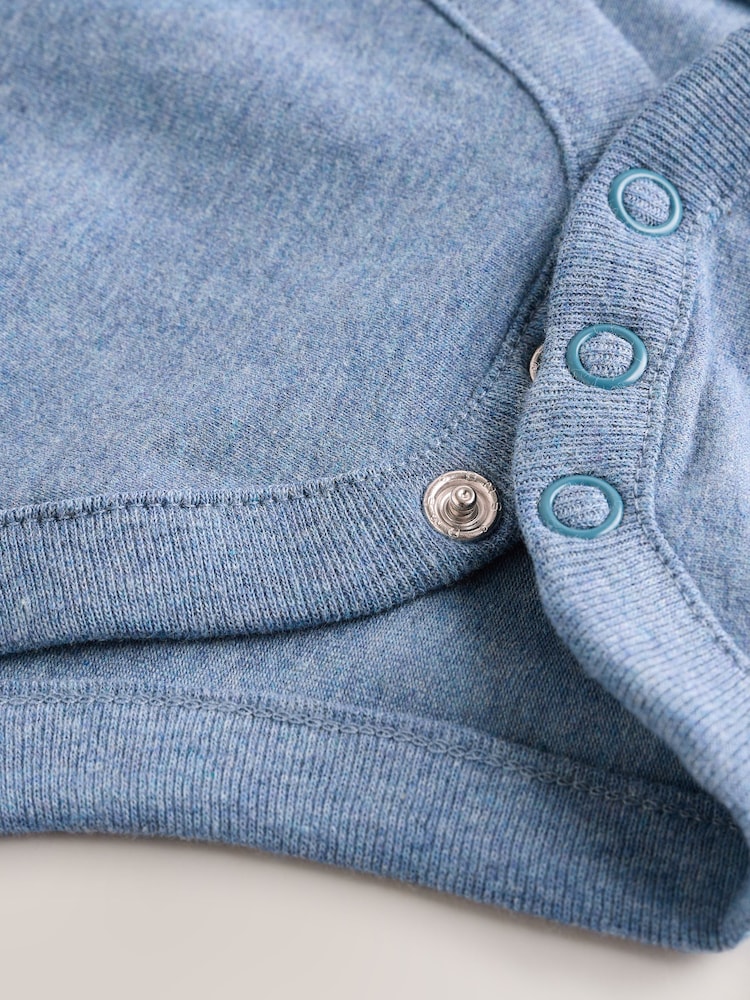 Azul náutico - Jersey 100% Cotton Dungaree and Bodysuit Baby Set (0mths-2yrs) - Imagen 9 de 9