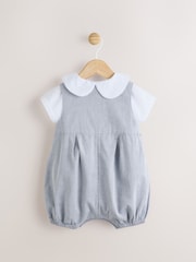 Gris - 100% Cotton Smart Baby Romper, Bodysuit And Socks Dungarees Set (0mths-2yrs) - Imagen 8 de 13