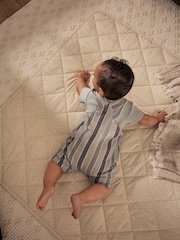 Minerals Stripe Baby Woven Dungaree and Bodysuit Set (0mths-2yrs) - Image 2 of 3