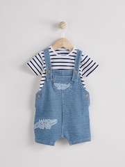 Blue Croc Baby Denim Dungaree and Bodysuit Set (0mths-2yrs) - Image 1 of 8
