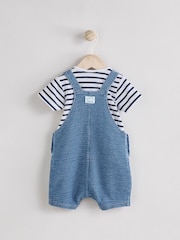 Blue Croc Baby Denim Dungaree and Bodysuit Set (0mths-2yrs) - Image 3 of 8