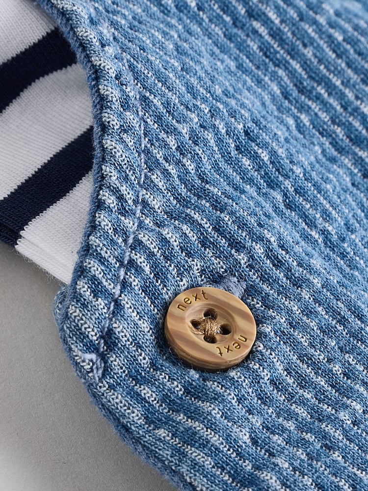 Blue Croc Baby Denim Dungaree and Bodysuit Set (0mths-2yrs) - Image 6 of 8