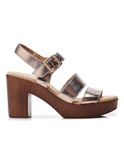 Moda In Pelle Moniqua Three Band Comfort Platform Sandals - Image 1 of 4