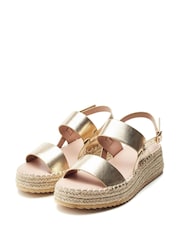 Moda In Pelle Nashay Two Part Low Espadrille Wedges - Image 3 of 4