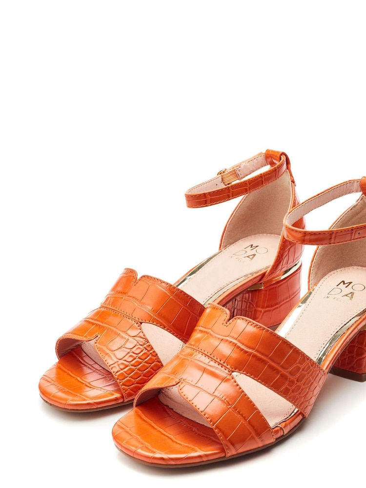 Moda In Pelle Nafiah H-Band Block Heel Sandals - Image 2 of 4 Moda In Pelle Nafiah H-Band Block Heel Sandals - Image 2 of 4