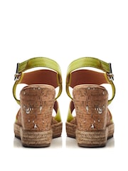 Moda In Pelle Petrina T Bar Front Wedge Sandals - Image 2 of 4