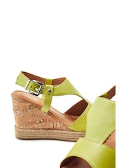 Moda In Pelle Petrina T Bar Front Wedge Sandals - Image 4 of 4