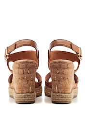 Moda In Pelle Petrina T Bar Front Wedge Sandals - Image 3 of 4
