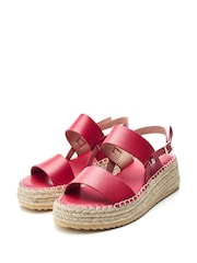 Moda In Pelle Nashay Two Part Low Espadrille Wedges - Image 3 of 4