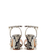 Moda in Pelle Animal Raeya Tubular Strappy Swoosh Heel Sandals - Image 2 of 4
