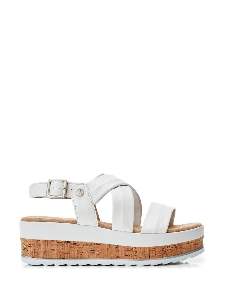 Moda in Pelle ROMANI ASSYMETRIC PART CORK SPORT WEDGE - Image 1 of 1