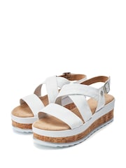 Moda in Pelle ROMANI ASSYMETRIC PART CORK SPORT WEDGE - Image 2 of 4