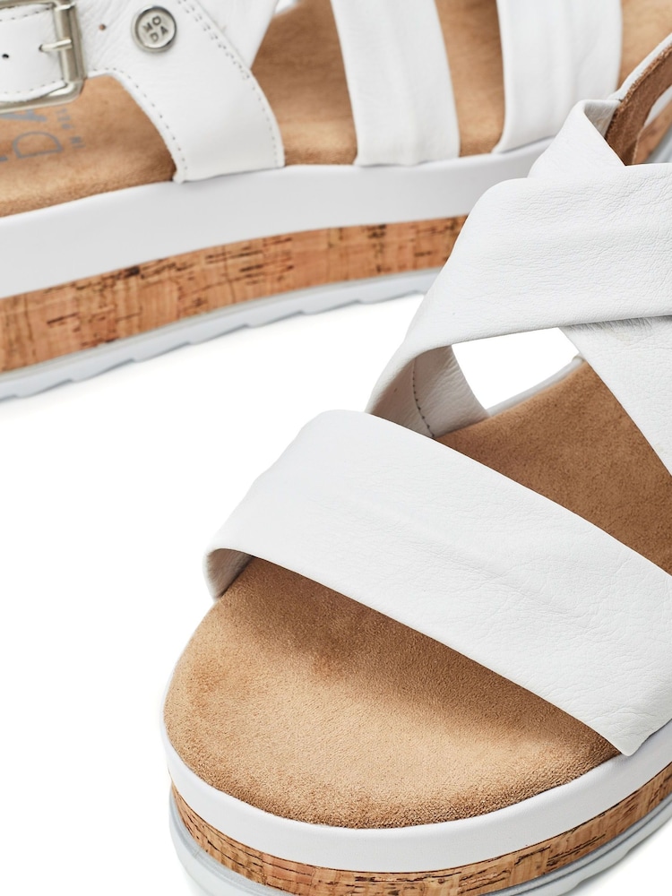 Blanco - Moda in Pelle ROMANI ASSYMETRIC PART CORK SPORT WEDGE - Imagen 4 de 4 Blanco - Moda in Pelle ROMANI ASSYMETRIC PART CORK SPORT WEDGE - Imagen 4 de 4