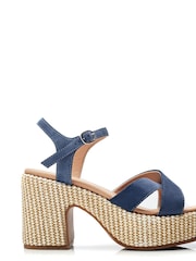 Moda In Pelle Luchiia Raffia Cross-Over Sandals - Image 2 of 5