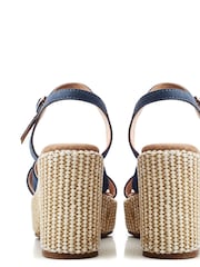 Moda In Pelle Luchiia Raffia Cross-Over Sandals - Image 4 of 5