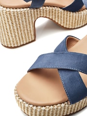 Moda In Pelle Luchiia Raffia Cross-Over Sandals - Image 5 of 5