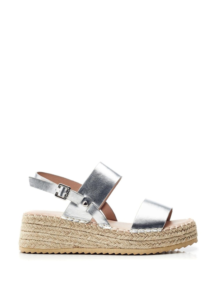 Moda In Pelle Nashay Two Part Low Espadrille Wedges - Image 1 of 4