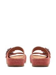 Clarks Pink Leather Brookleigh Sun Sandals - Image 5 of 7