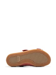 Clarks Pink Leather Brookleigh Sun Sandals - Image 7 of 7